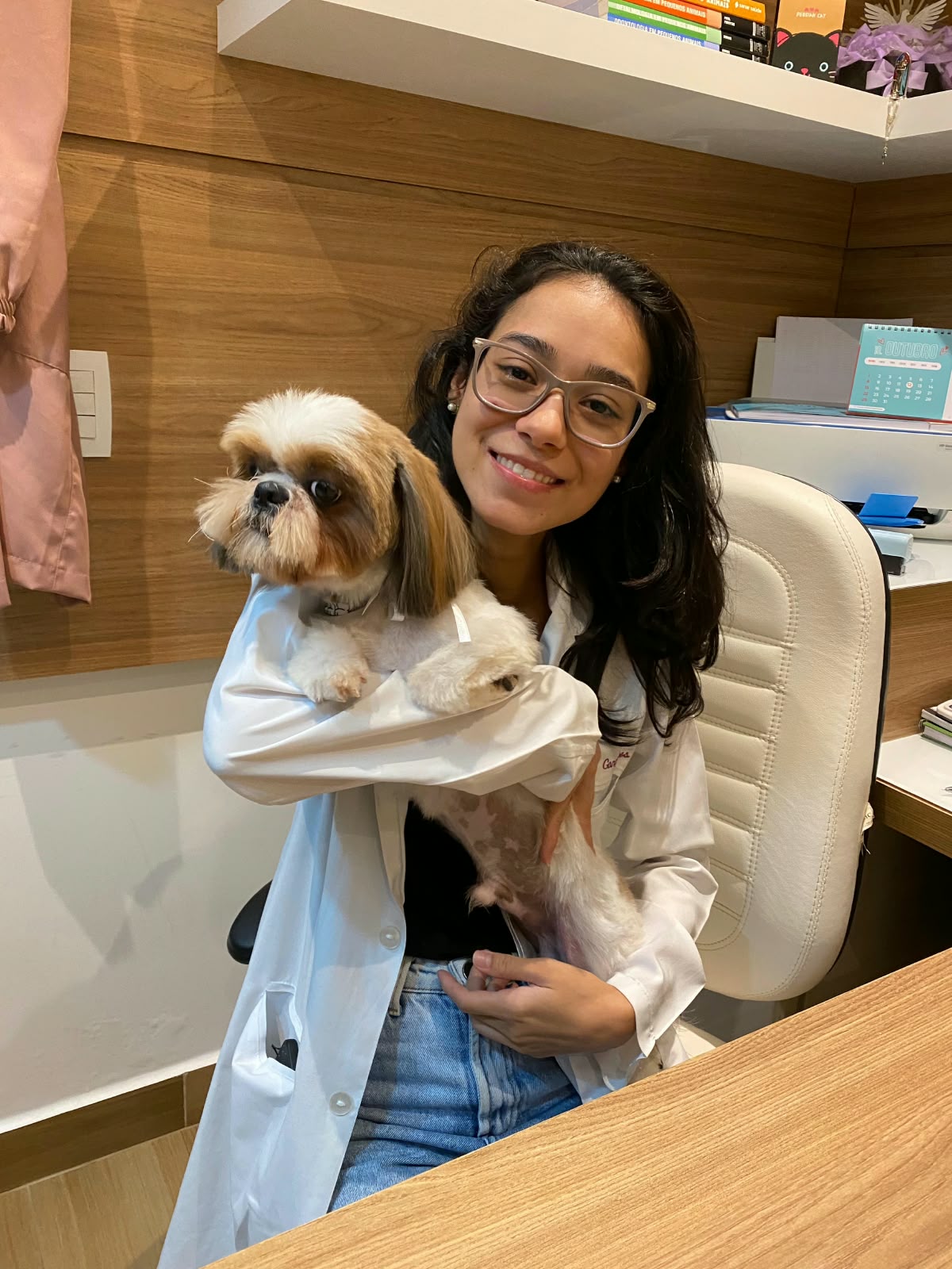Registro real de atendimento veterinário domiciliar 4 da Dra. Adryele